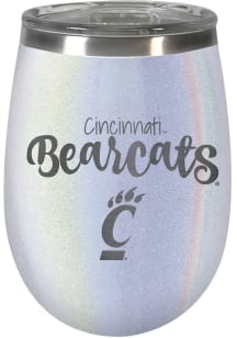 Cincinnati Bearcats 10oz Opal Script Logo Stainless Steel Stemless - White