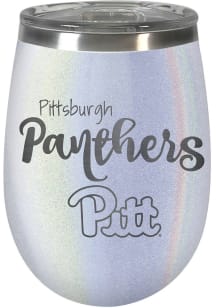 Pitt Panthers 10oz Opal Script Logo Stainless Steel Stemless