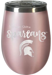 Michigan State Spartans 10oz Rose Stemless Wine Stainless Steel Stemless - Pink