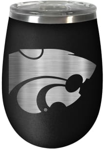 K-State Wildcats 10oz Stealth Stemless Wine Stainless Steel Stemless - Black