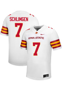 Sullivan Schlimgen  Nike Iowa State Cyclones White NIL Name And Number Football Jersey