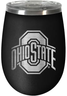 Ohio State Buckeyes 10oz Stealth Stemless Wine Stainless Steel Stemless - Black