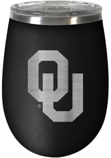 Oklahoma Sooners 10oz Stealth Stemless Wine Stainless Steel Stemless - Black