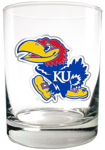 Kansas Jayhawks 14oz Emblem Rock Glass - Blue