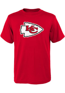 Kansas City Chiefs Youth Red Primary Logo Short Sleeve T-Shirt