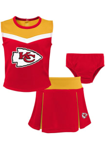 Kansas City Chiefs Toddler Girls Red Spirit Cheer Sets Cheer