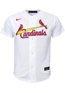 Nike STL Cardinals Boys White Home Baseball Jersey