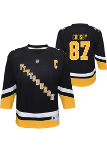 Sidney Crosby  Pittsburgh Penguins Boys Black Replica Third Hockey Jersey