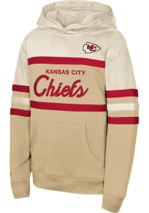 Mitchell and Ness Kansas City Chiefs Youth White Head Coach Long Sleeve Hoodie