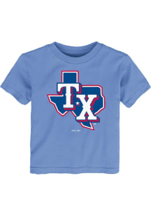 Texas Rangers Infant Alternate Logo Short Sleeve T-Shirt Light Blue