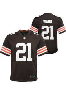 Denzel Ward Cleveland Browns Youth Brown Nike Gameday Football Jersey