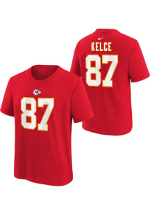 Travis Kelce Kansas City Chiefs Youth Red NN Player Tee