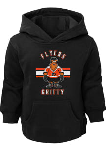 Gritty  Outer Stuff Philadelphia Flyers Youth Black Gritty Life Long Sleeve Hoodie