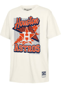 Mitchell and Ness Houston Astros Youth White Retro Wizard Short Sleeve T-Shirt