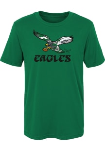 Philadelphia Eagles Boys Kelly Green Retro Camo Short Sleeve T-Shirt