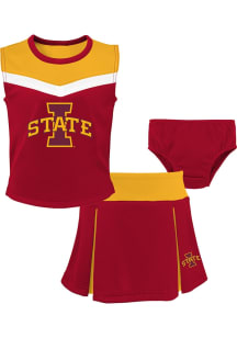 Iowa State Cyclones Girls Cardinal Spirit Cheer 2PC Cheer Set