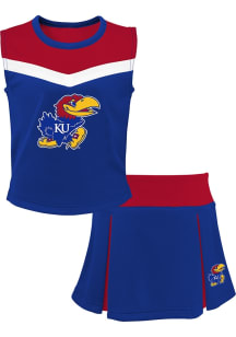 Kansas Jayhawks Girls Blue Spirit Cheer 2PC Cheer Set