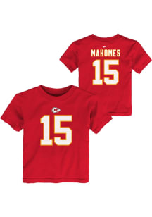 Patrick Mahomes Kansas City Chiefs Toddler Red Name and Number Short Sleeve Player T Shirt
