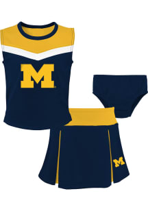 Michigan Wolverines Girls Blue Spirit Cheer 2PC Cheer Set