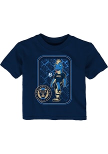 Phang Philadelphia Union Infant Mascot Short Sleeve T-Shirt Navy Blue