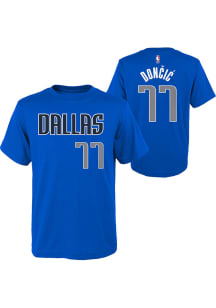 Luka Doncic  Dallas Mavericks Boys Blue Replica NN Short Sleeve T-Shirt