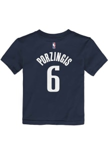 Kristaps Porzingis  Dallas Mavericks Boys Navy Blue Statement NN Short Sleeve T-Shirt