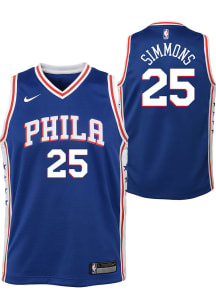 Ben Simmons  Nike Philadelphia 76ers Youth Icon Blue Basketball Jersey