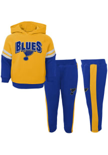 St Louis Blues Toddler Gold Miracle On Ice Set Top and Bottom
