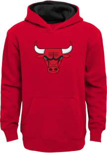 Chicago Bulls Boys Red Prime Long Sleeve Hooded Sweatshirt