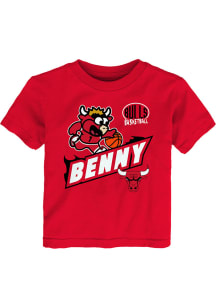 Benny the Bull  Outer Stuff Chicago Bulls Toddler Red Sizzle Short Sleeve T-Shirt