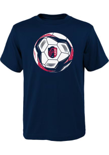St Louis City SC Youth Navy Blue Slogan Ball Short Sleeve T-Shirt