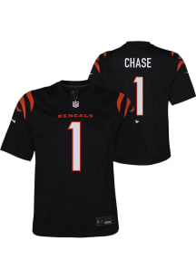 Ja'Marr Chase Cincinnati Bengals Youth Black Nike Home Game Football Jersey