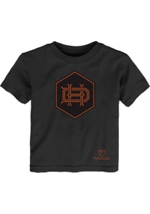 Mitchell and Ness Houston Dynamo Toddler Black Retro Logo Short Sleeve T-Shirt