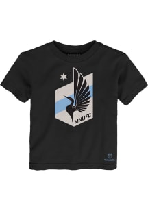 Mitchell and Ness Minnesota United FC Toddler Black Retro Logo Short Sleeve T-Shirt