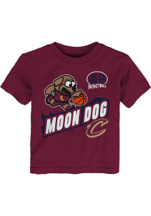 Moondog  Outer Stuff Cleveland Cavaliers Toddler Maroon Sizzle Short Sleeve T-Shirt