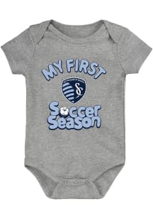 Sporting Kansas City Baby Grey First Season Short Sleeve One Piece