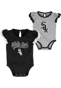 Chicago White Sox Baby Black Scream Shout Set One Piece