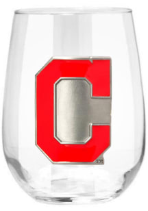 Cleveland Guardians 15oz Emblem Stemless Wine Glass - Red
