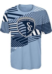 Sporting Kansas City Youth Light Blue Spirited Winger Short Sleeve T-Shirt