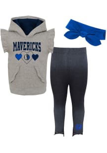 Dallas Mavericks Toddler Grey Making Strides Set Top and Bottom