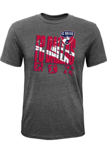 FC Dallas Youth Grey Full Tilt Short Sleeve Fashion T-Shirt