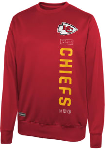 Kansas City Chiefs Mens Red BLOCKER Long Sleeve Sweatshirt