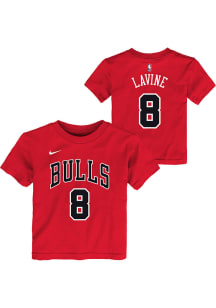 Zach LaVine  Chicago Bulls Boys Red Icon NN Short Sleeve T-Shirt