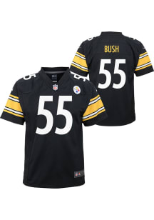 Devin Bush Pittsburgh Steelers Youth Black Nike Game Football Jersey