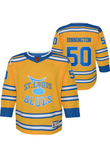 Jordan Binnington  St Louis Blues Youth Blue Reverse Retro Premier Hockey Jersey
