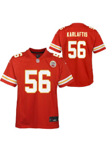 George Karlaftis Kansas City Chiefs Youth Red Nike Home Game Football Jersey