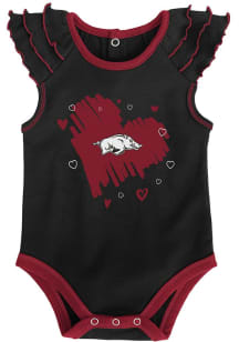 Arkansas Razorbacks Baby Cardinal Touch Down Design Set One Piece