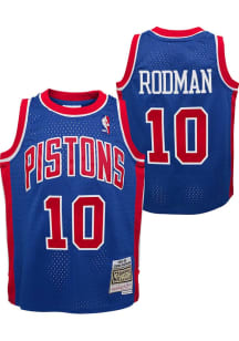 Dennis Rodman  Mitchell and Ness Detroit Pistons Youth Swingman Blue Basketball Jersey
