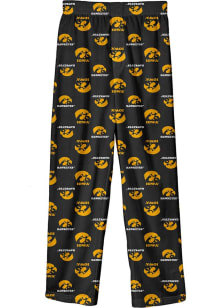 Iowa Hawkeyes Youth Black All Over Logo Sleep Pants