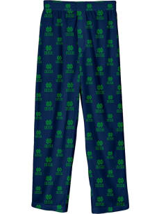 Notre Dame Fighting Irish Youth Navy Blue All Over Logo Sleep Pants